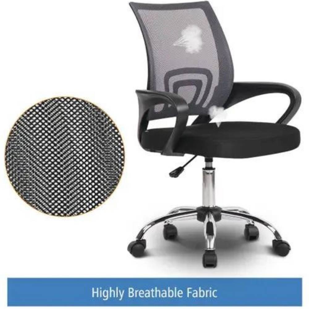 Office Swivel Chair - Black/Grey: image 9