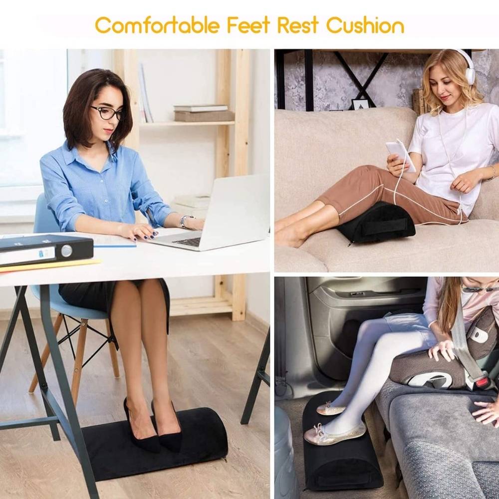 Under Desk Foot Rest - Black: image 6