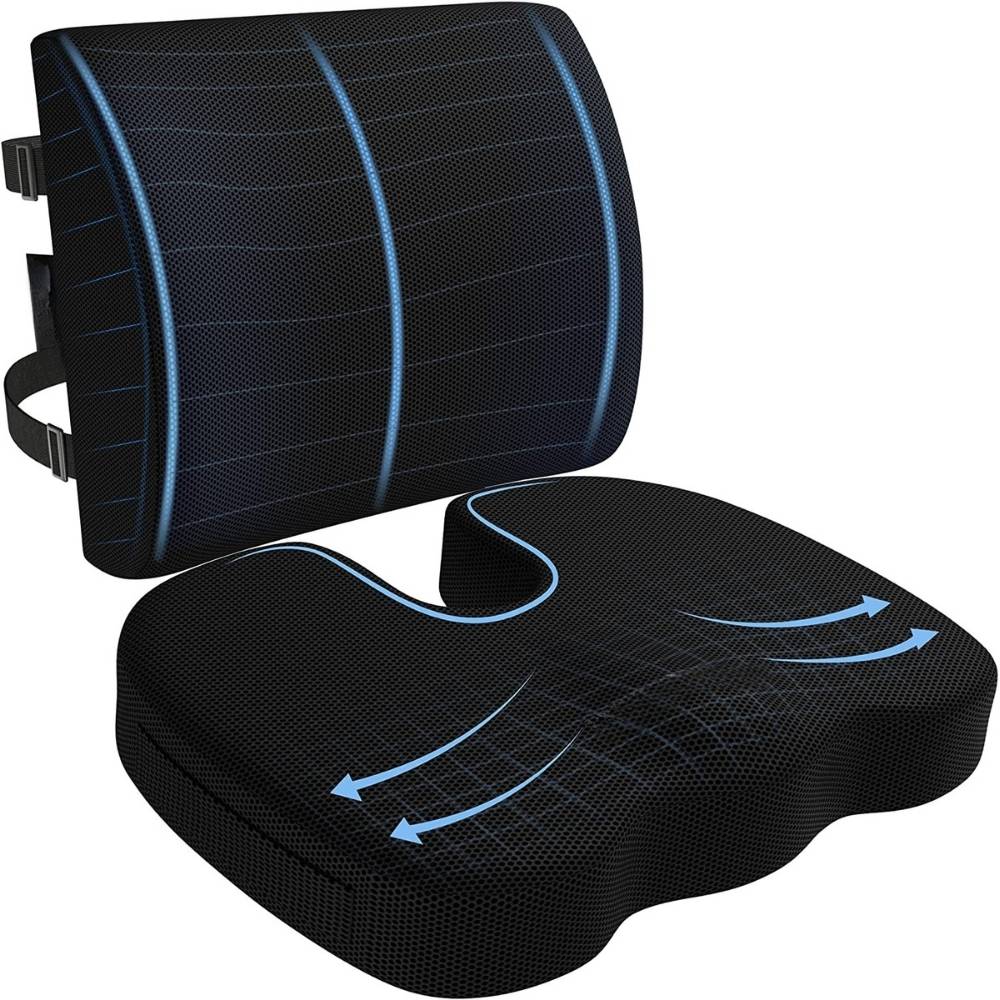 Seat Cushion & Lumbar Support Pillow