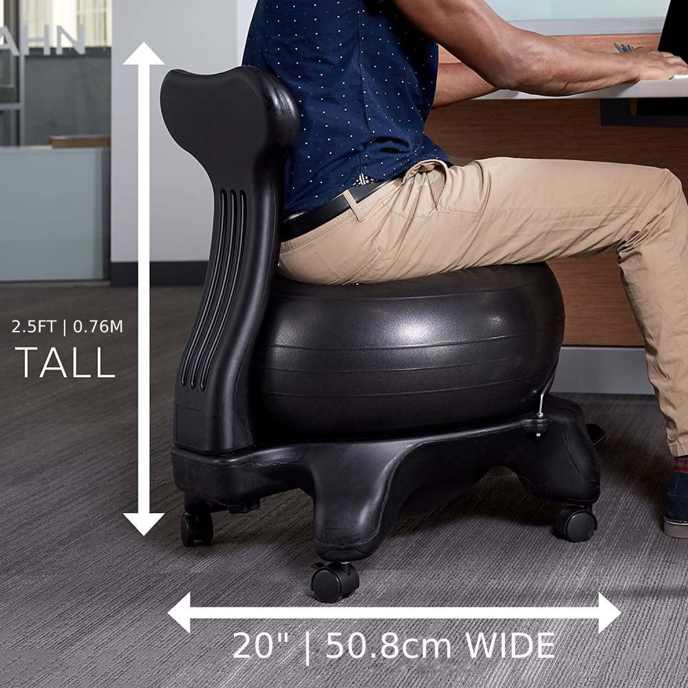 Balance Ball Chair - Black: image 7