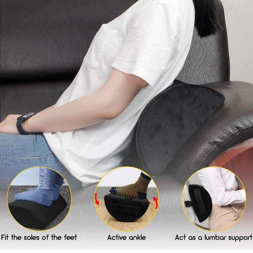 Under Desk Foot Rest - Black: image 5