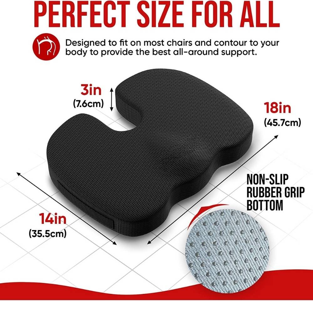 Seat Cushion & Lumbar Support Pillow - Filling-Blue Memory Foam: image 7