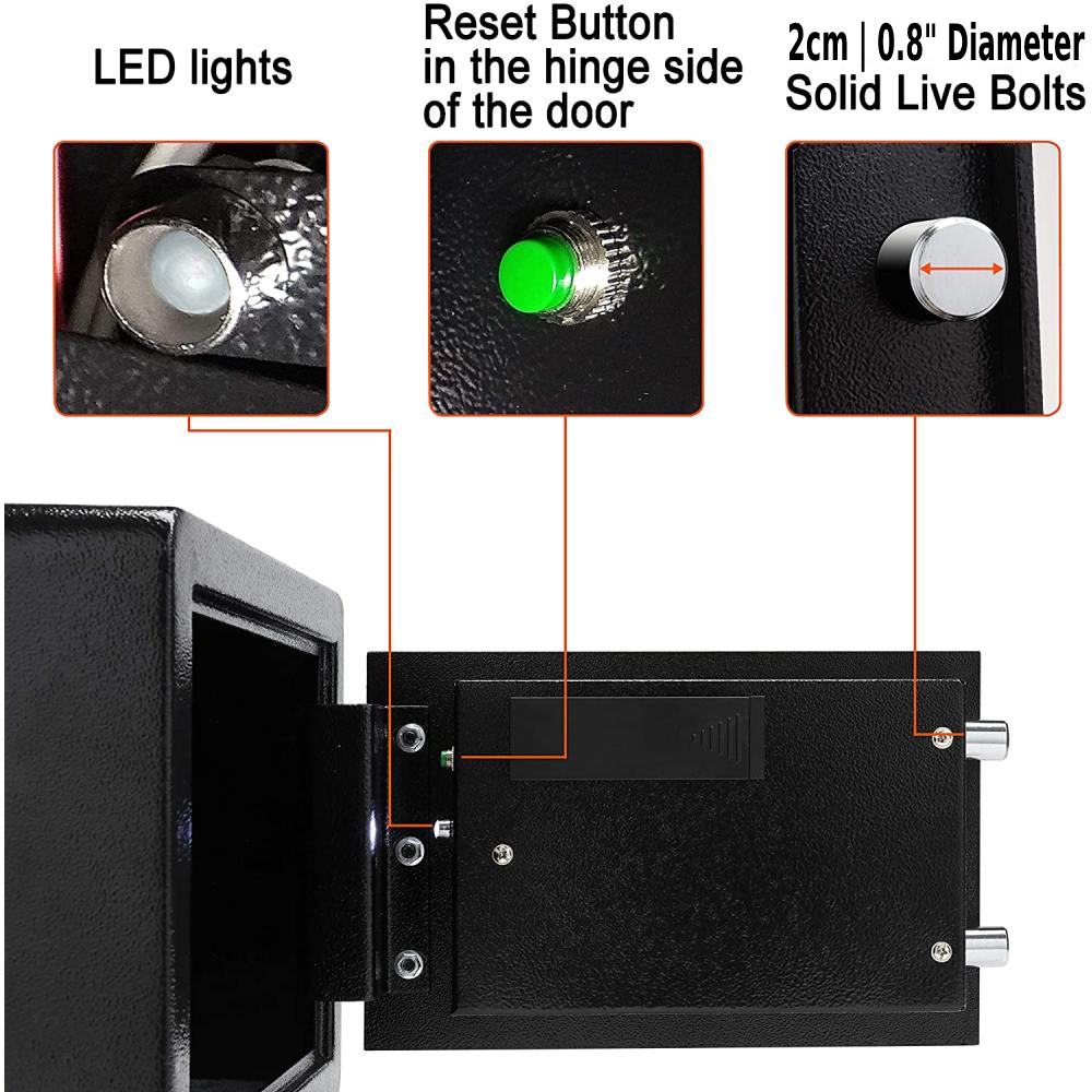 Home Safe Box - 1-Cubit Black: image 9